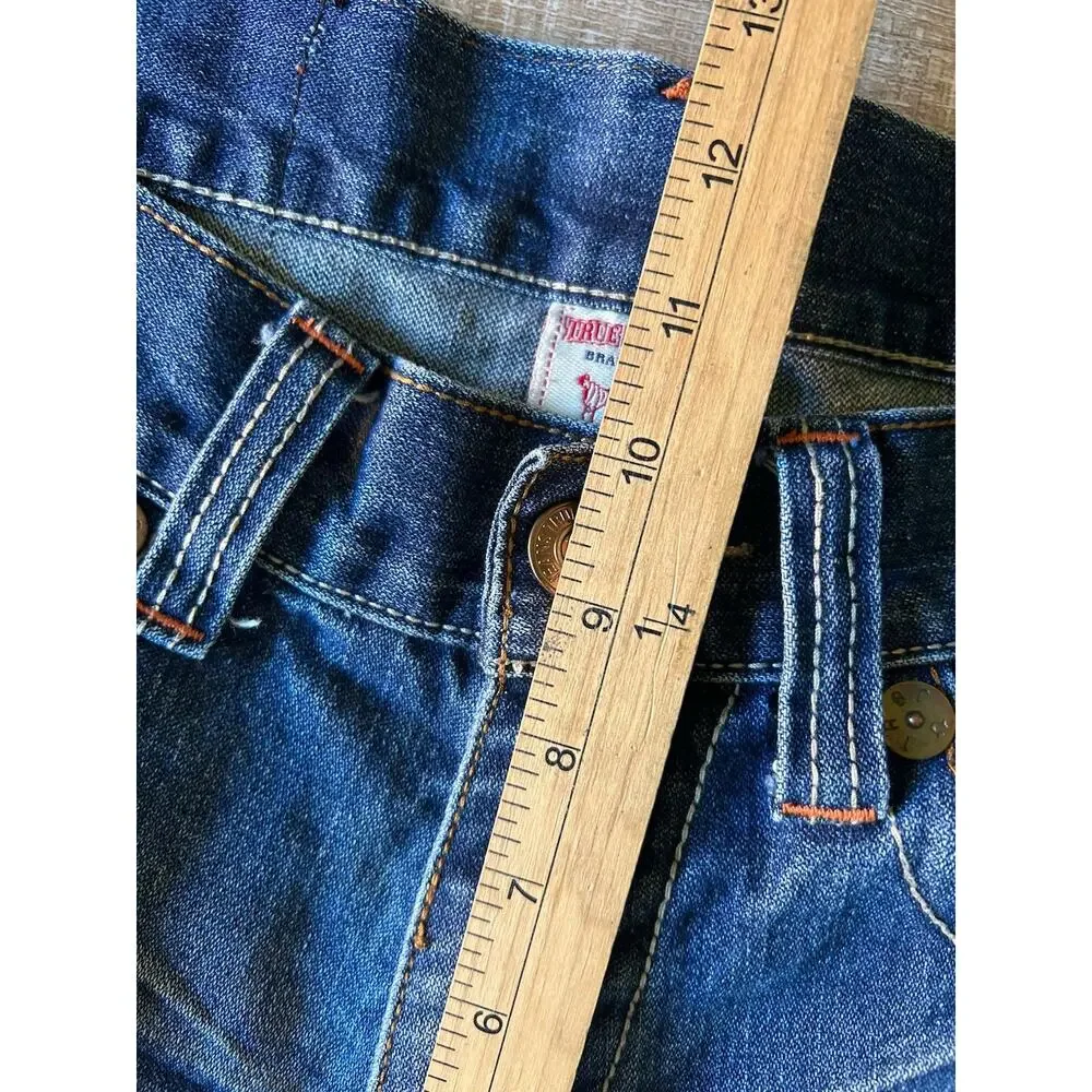 True Religion Ricky No World Tour Distressed Jeans USA Made Mens 33x34 Y2K